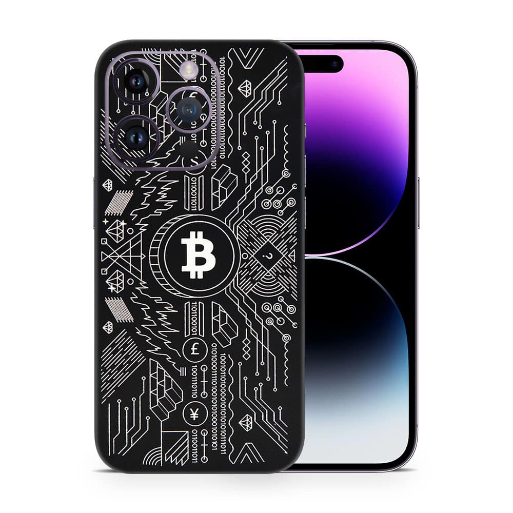 Iphone 14 pro max bitcoin 3d skin wrapitskin