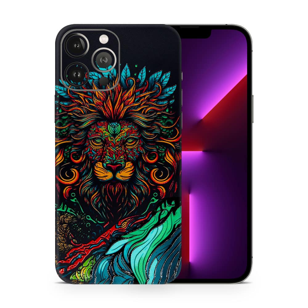 Iphone 13 pro max fierce lion 3d skin wrapitskin