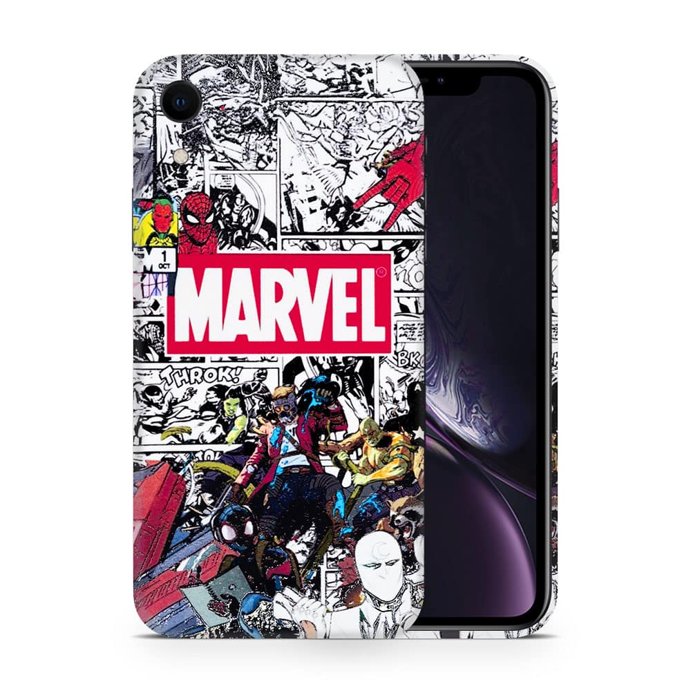 Iphone xr marvel universe 3d skin wrapitskin