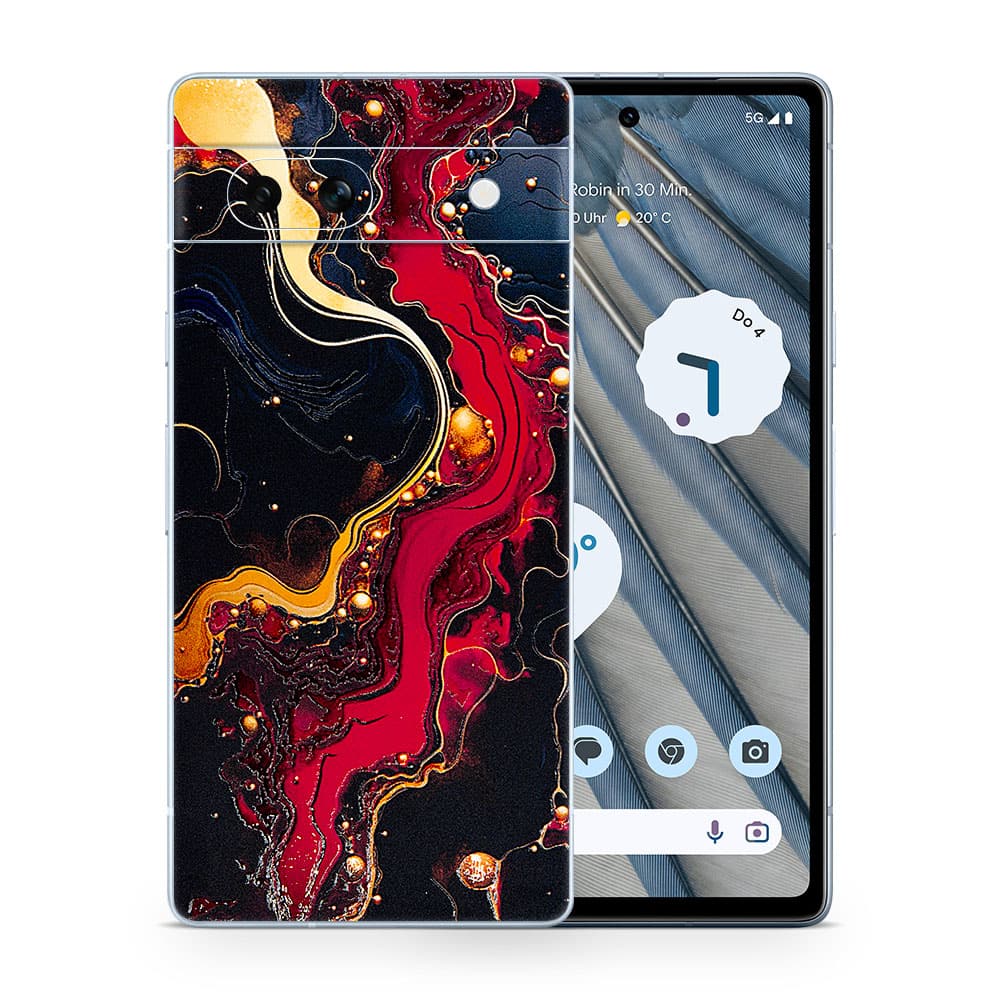 Pixel 7a volcanic vibe 3d skin wrapitskin
