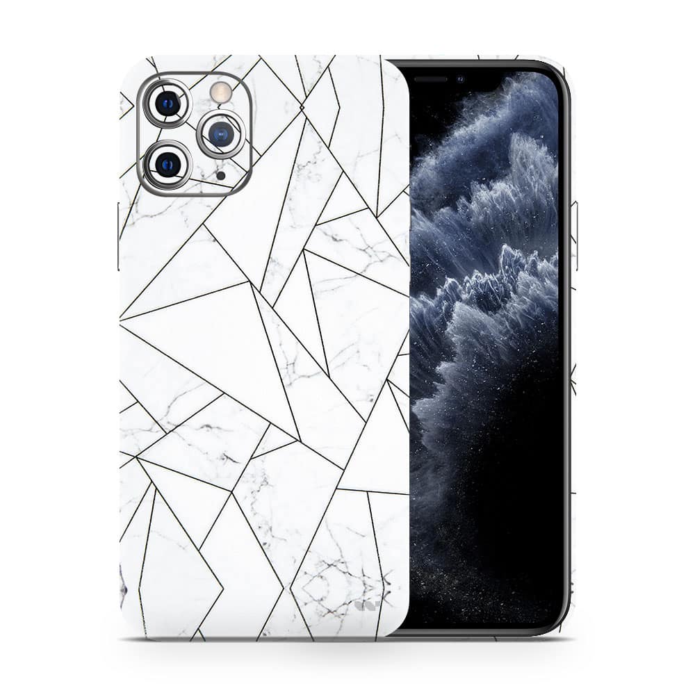 Iphone 11 pro max marble grid 3d skin wrapitskin