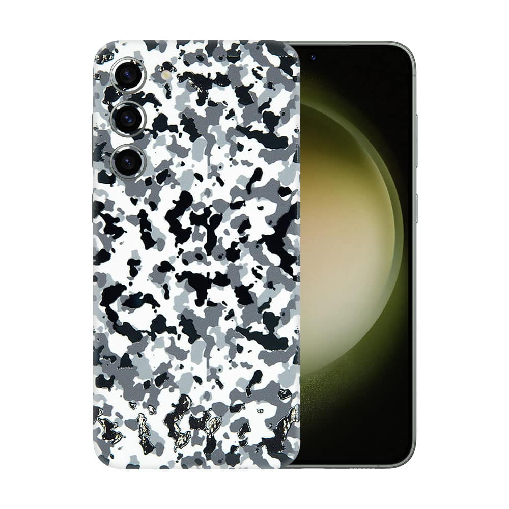 Galaxy s23 plus snow camo 3d skin wrapitskin
