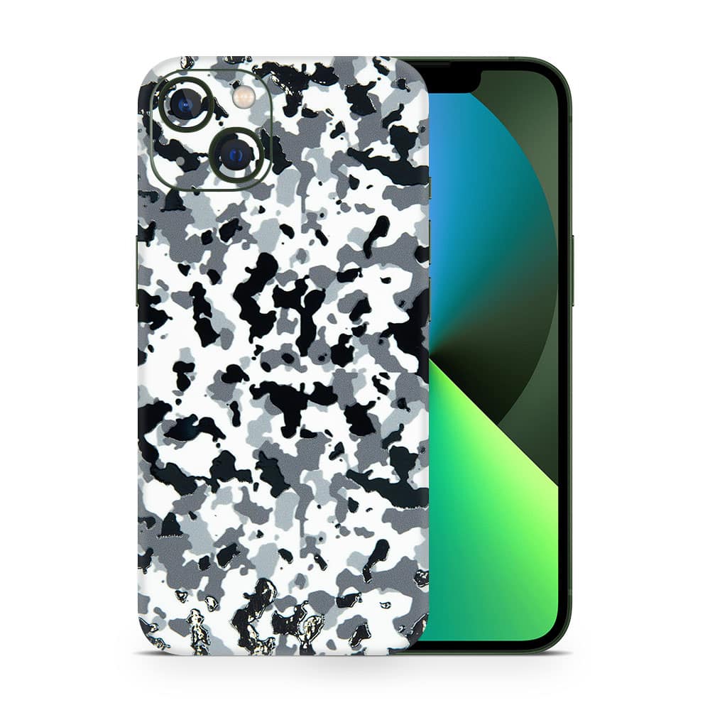 Iphone 13 mini snow camo 3d skin wrapitskin