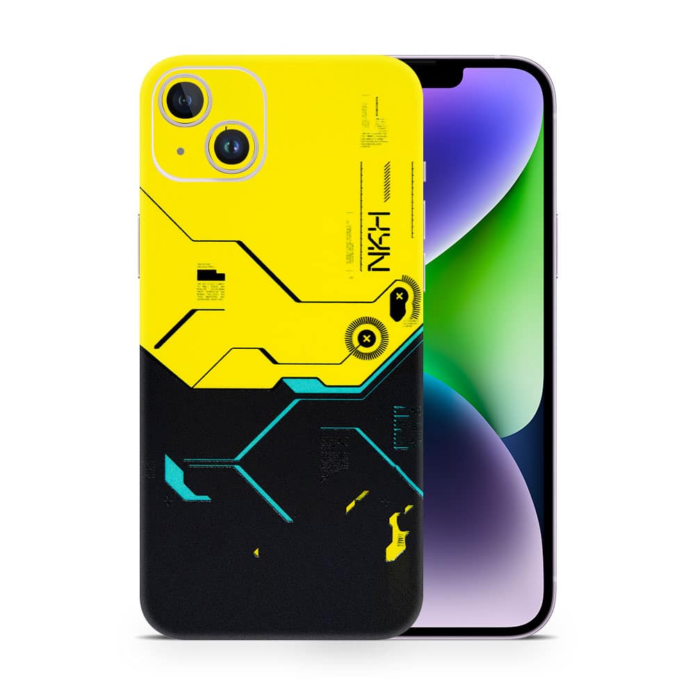 Iphone 14 cyberpunk city 3d skin wrapitskin