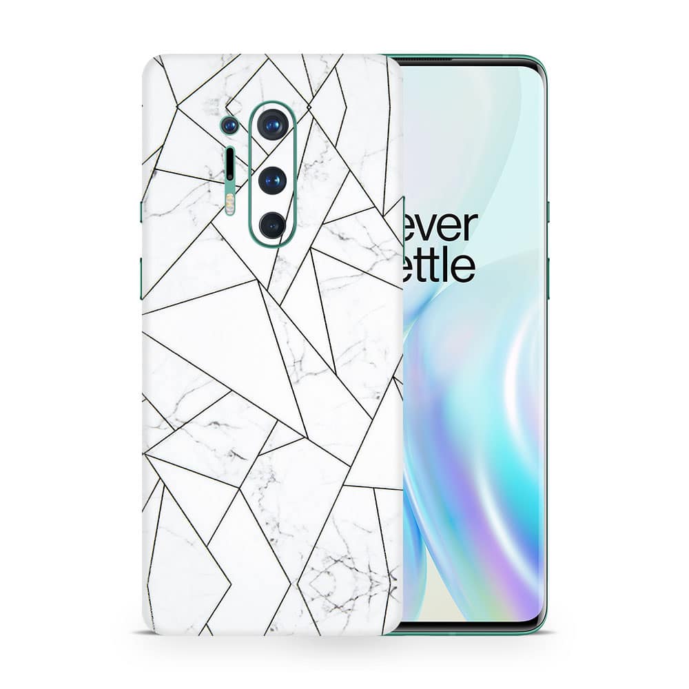 Oneplus 8 pro marble grid 3d skin wrapitskin