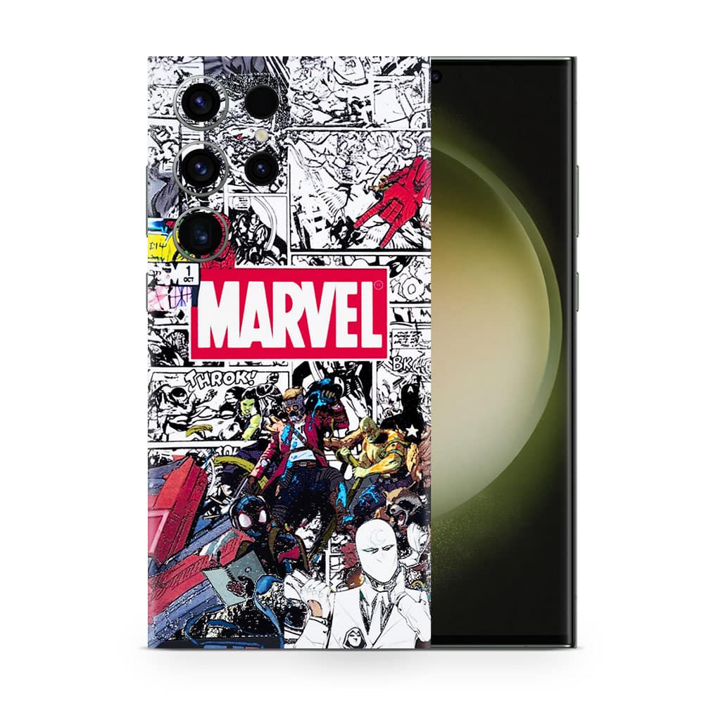 Galaxy s23 ultra marvel universe 3d skin wrapitskin