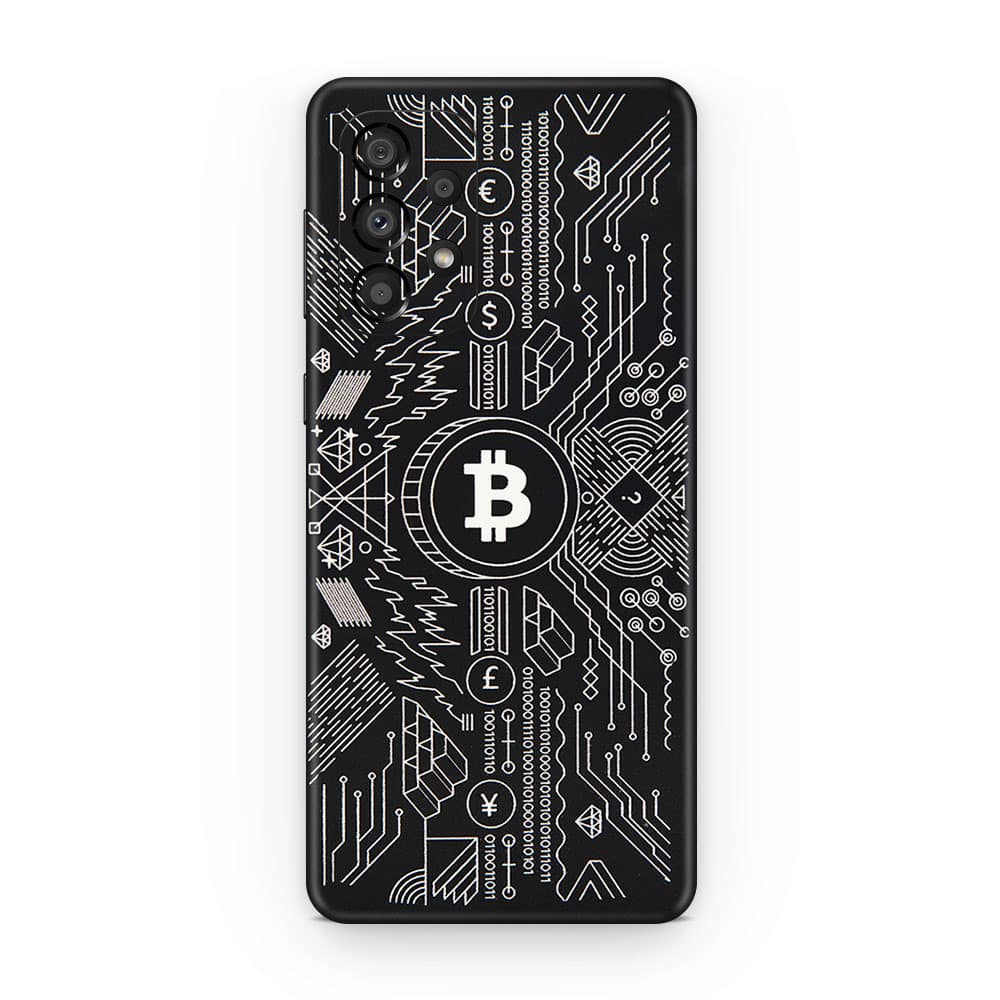 Galaxy a53 5g bitcoin 3d skin wrapitskin