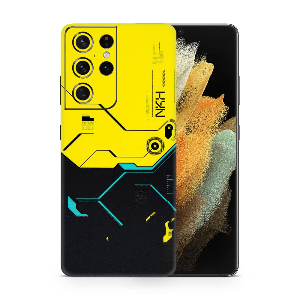 Galaxy s21 ultra cyberpunk city 3d skin wrapitskin