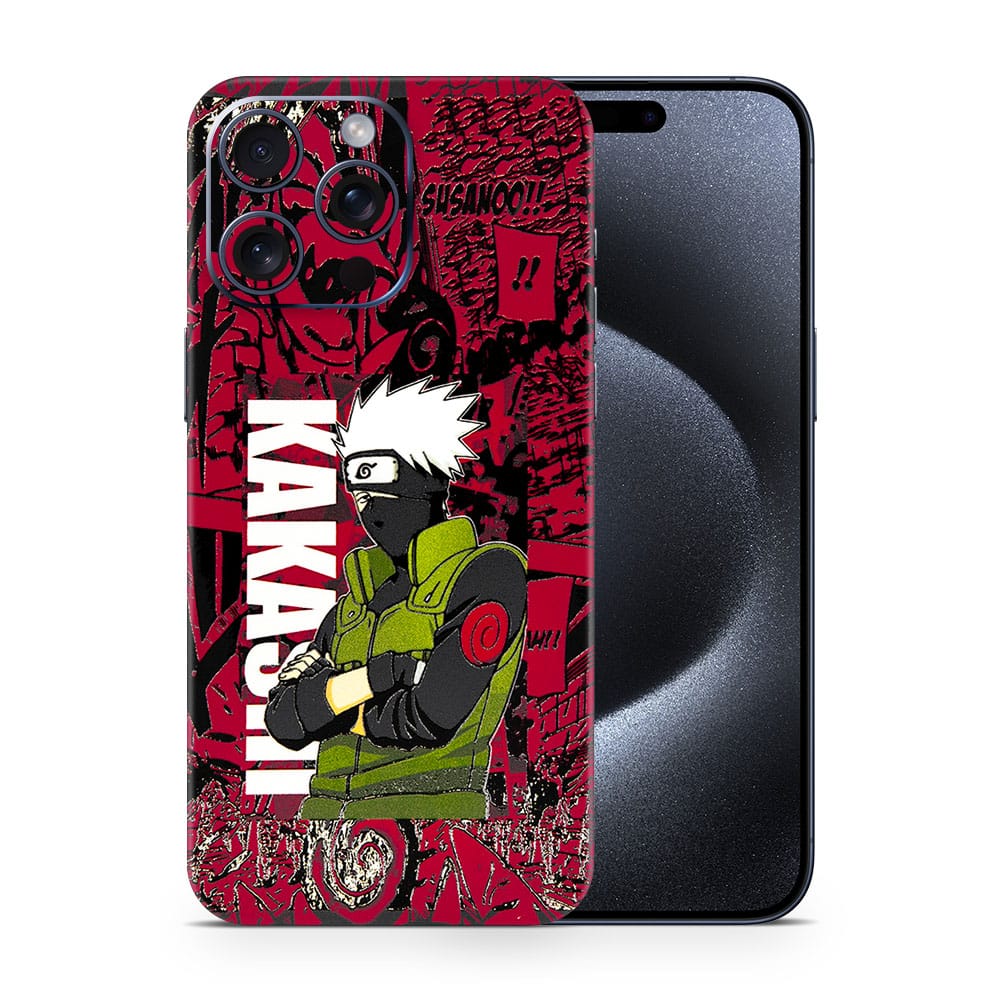 Iphone 15 pro max kakashi sensei 3d skin wrapitskin