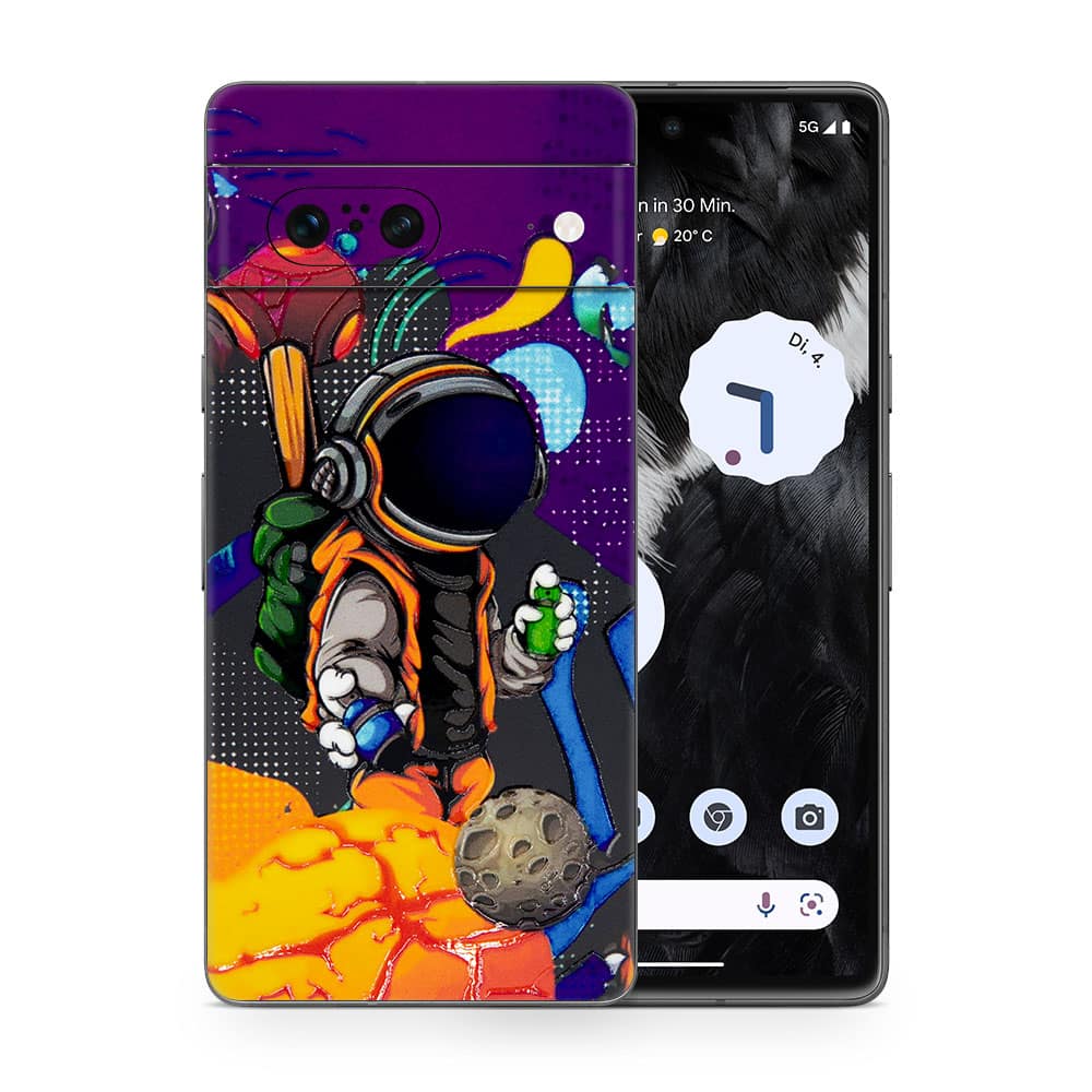 Pixel 7 space doodler 3d skin wrapitskin