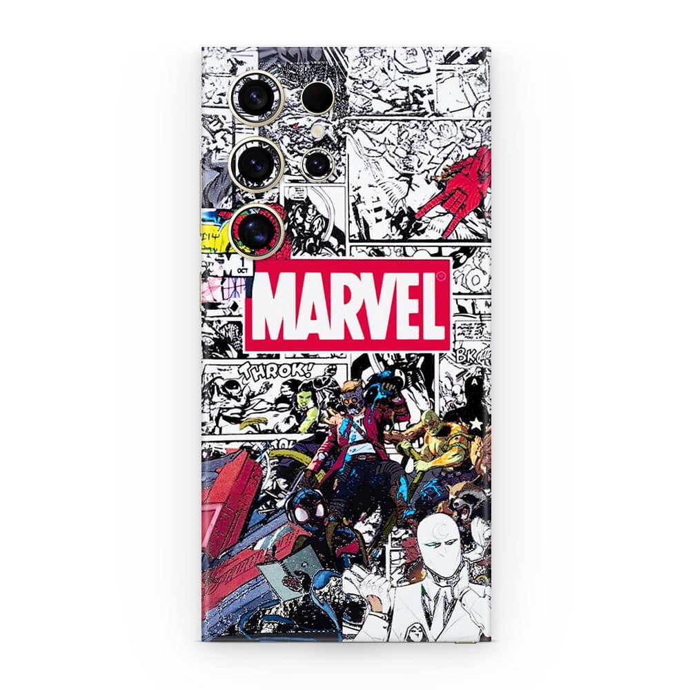 Galaxy s24 ultra marvel universe 3d skin wrapitskin