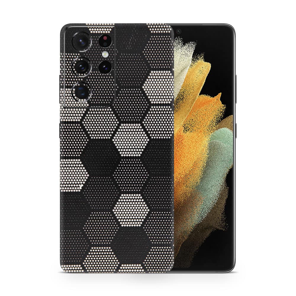 Galaxy s21 ultra optic hive 3d skin wrapitskin