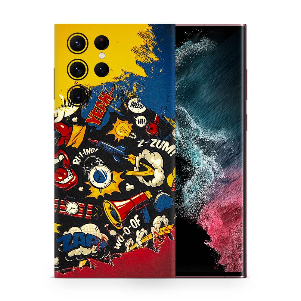 Galaxy s22 ultra pop art 3d skin wrapitskin