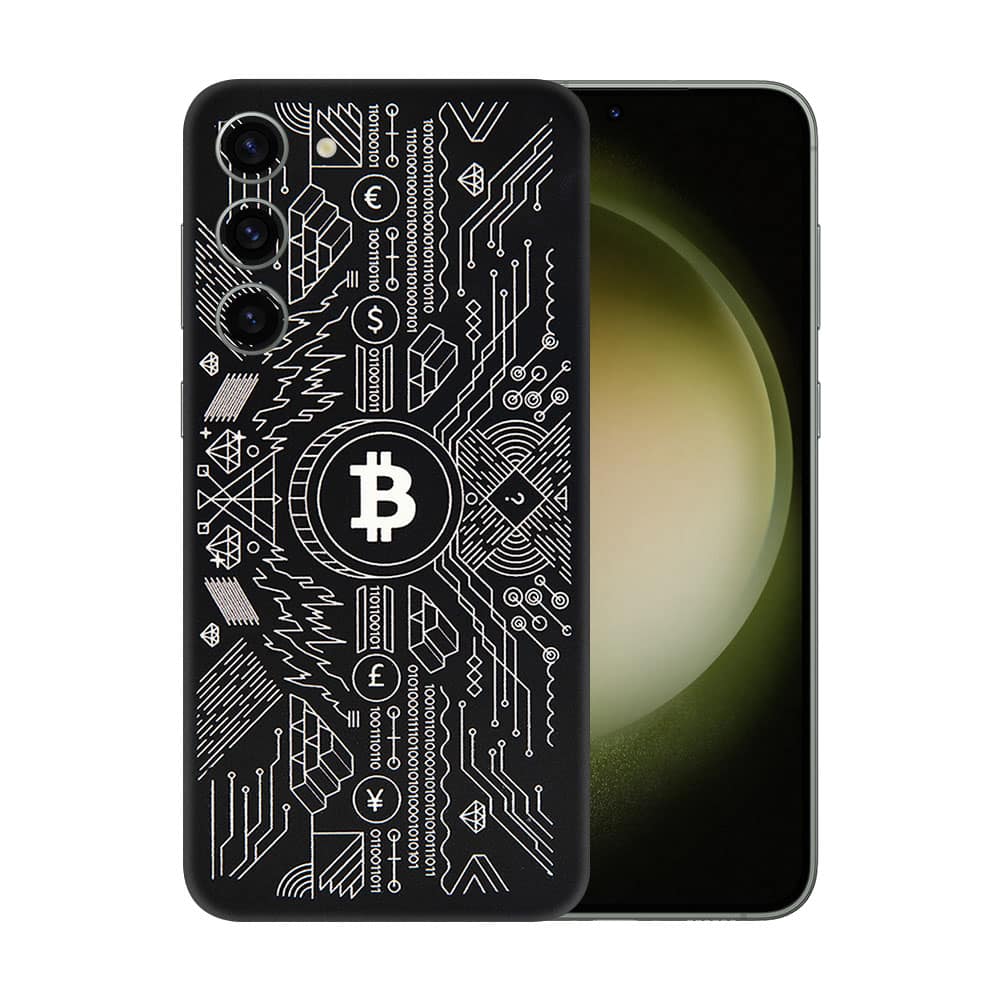 Galaxy s23 plus bitcoin 3d skin wrapitskin