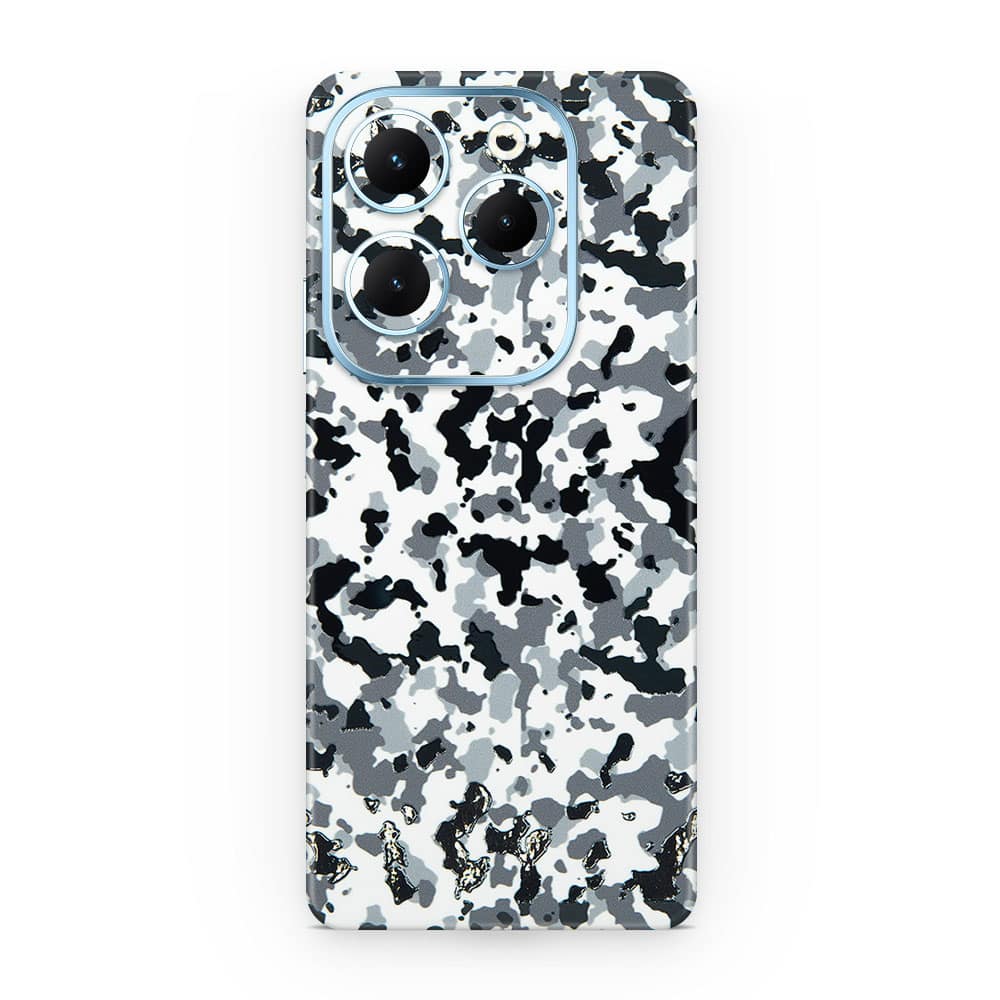 Infinix hot 40 snow camo 3d skin wrapitskin