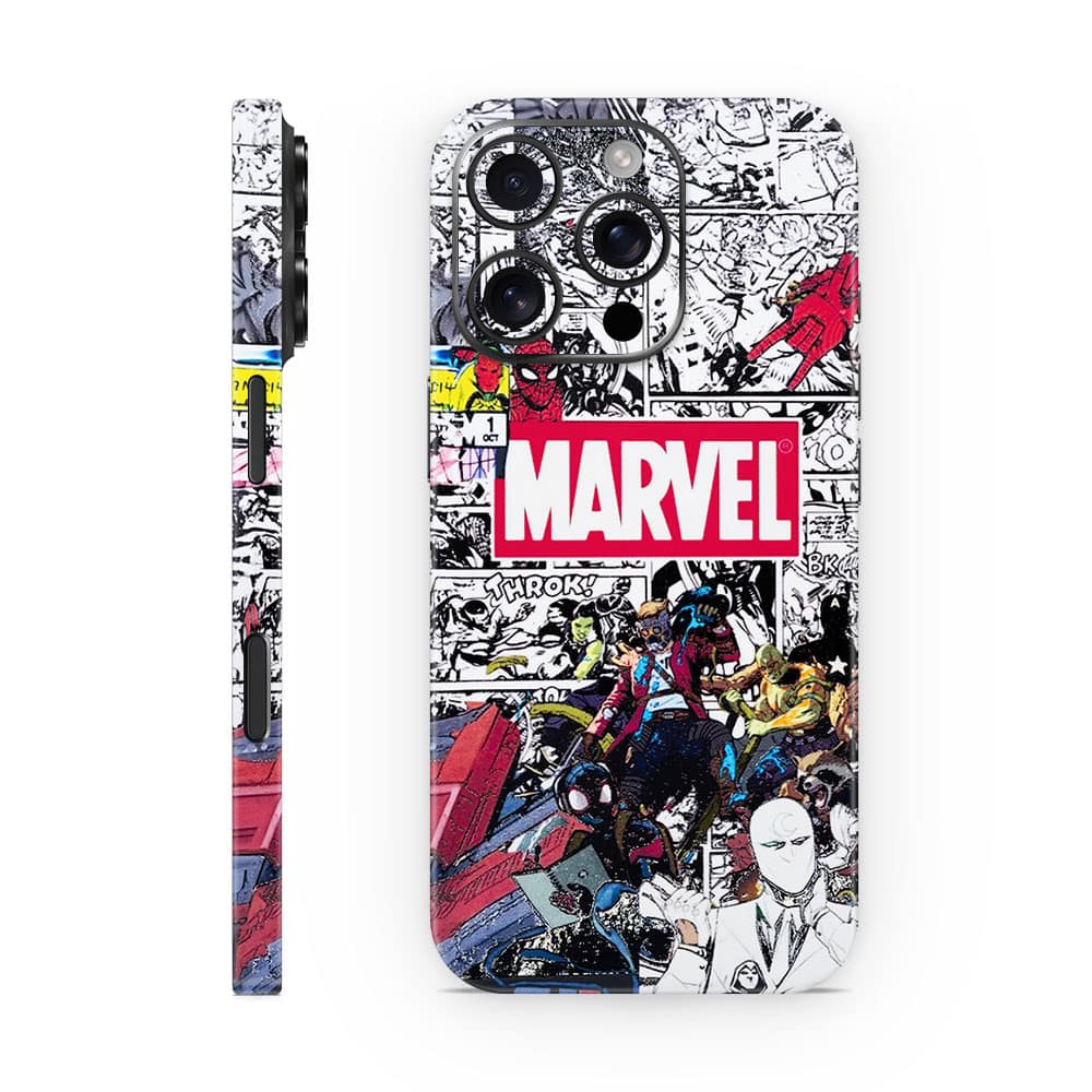 Iphone 16 pro marvel universe 3d skin wrapitskin