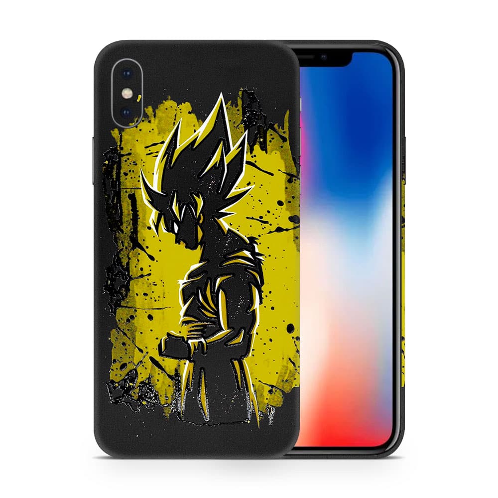 Iphone x goku spirit 3d skin wrapitskin