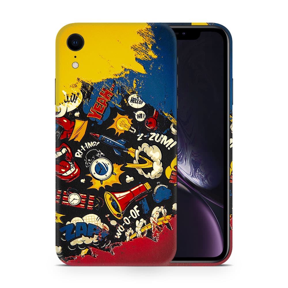 Iphone xr pop art 3d skin wrapitskin