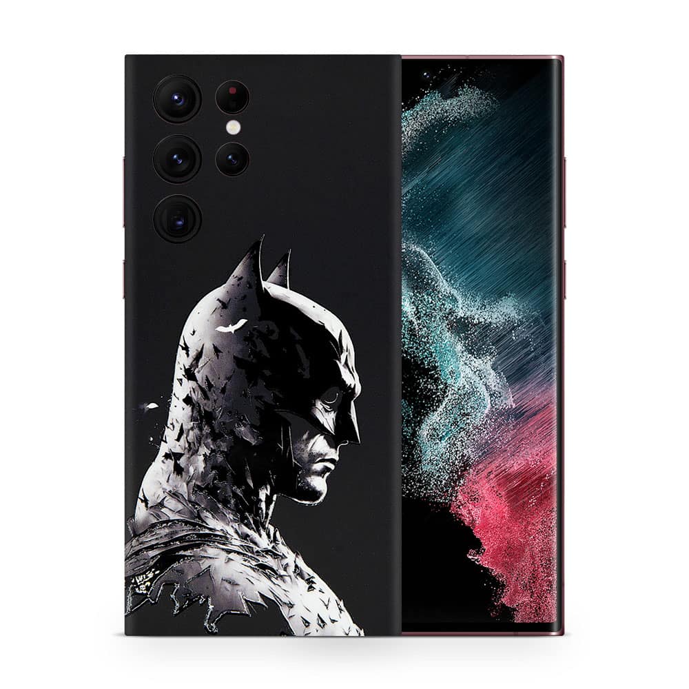 Galaxy s22 ultra dark knight 3d skin wrapitskin