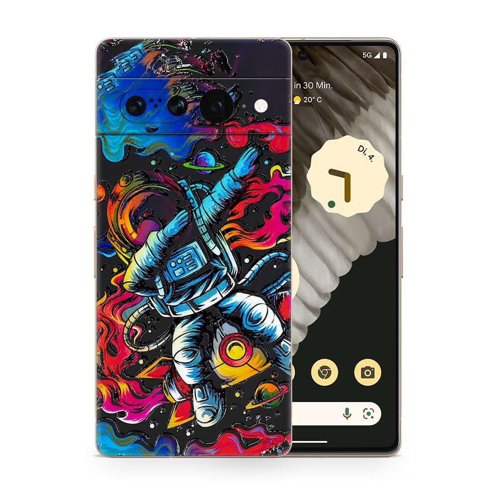 Pixel 7 pro trippy astronaut 3d skin wrapitskin