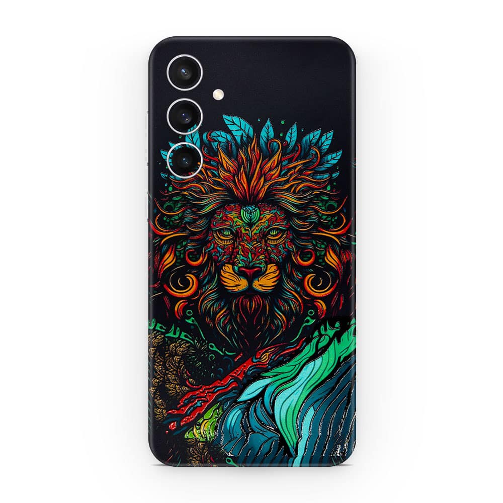 Galaxy s23 fe fierce lion 3d skin wrapitskin