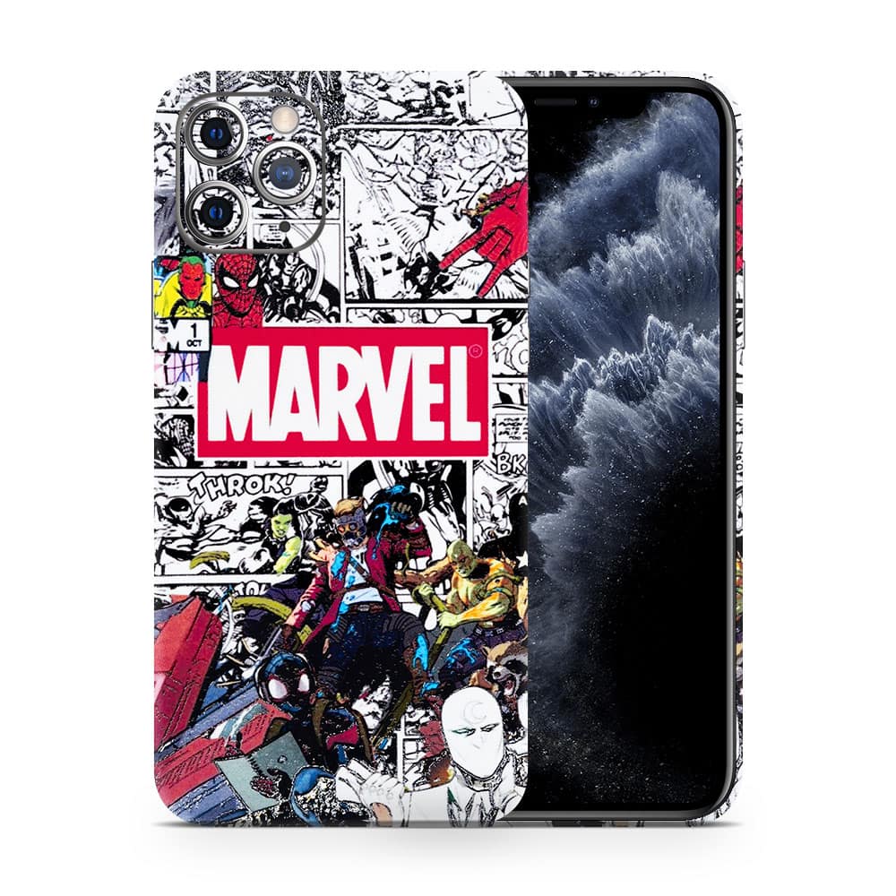 Iphone 11 pro max marvel universe 3d skin wrapitskin