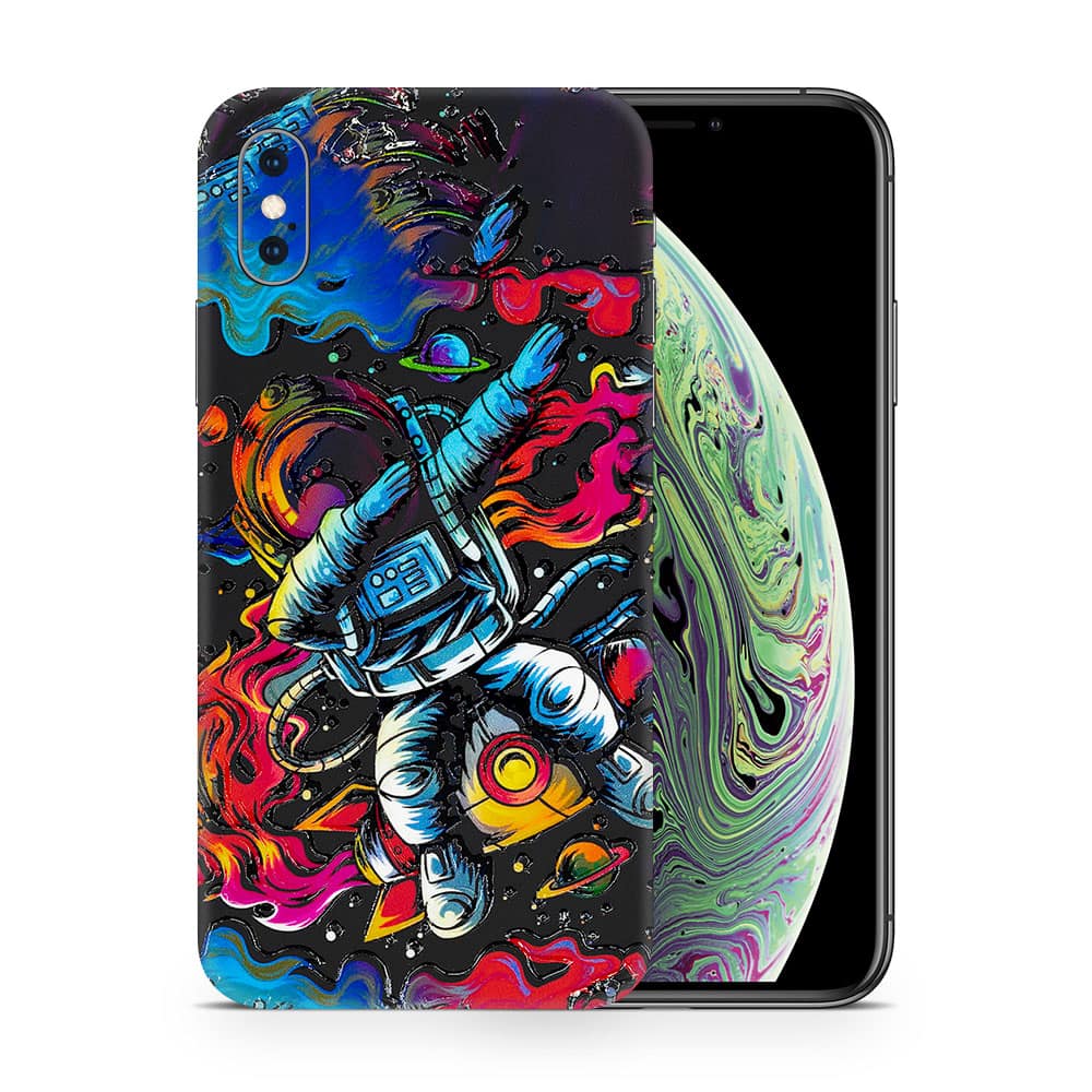 Iphone xs max trippy astronaut 3d skin wrapitskin