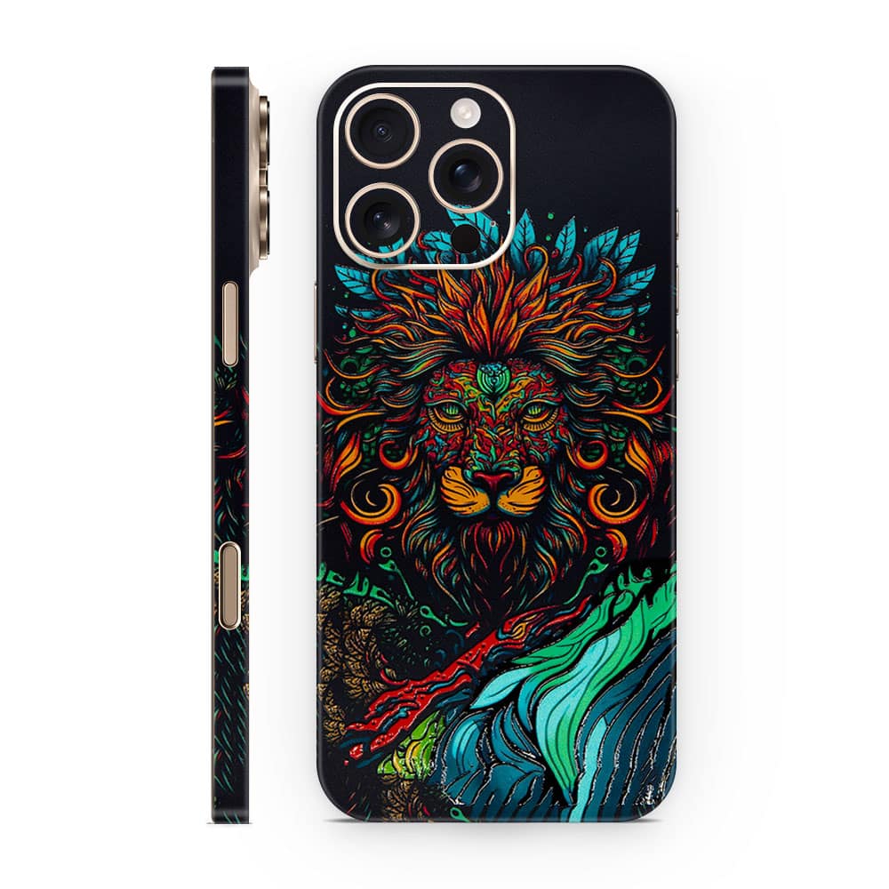 Iphone 16 pro max fierce lion 3d skin wrapitskin
