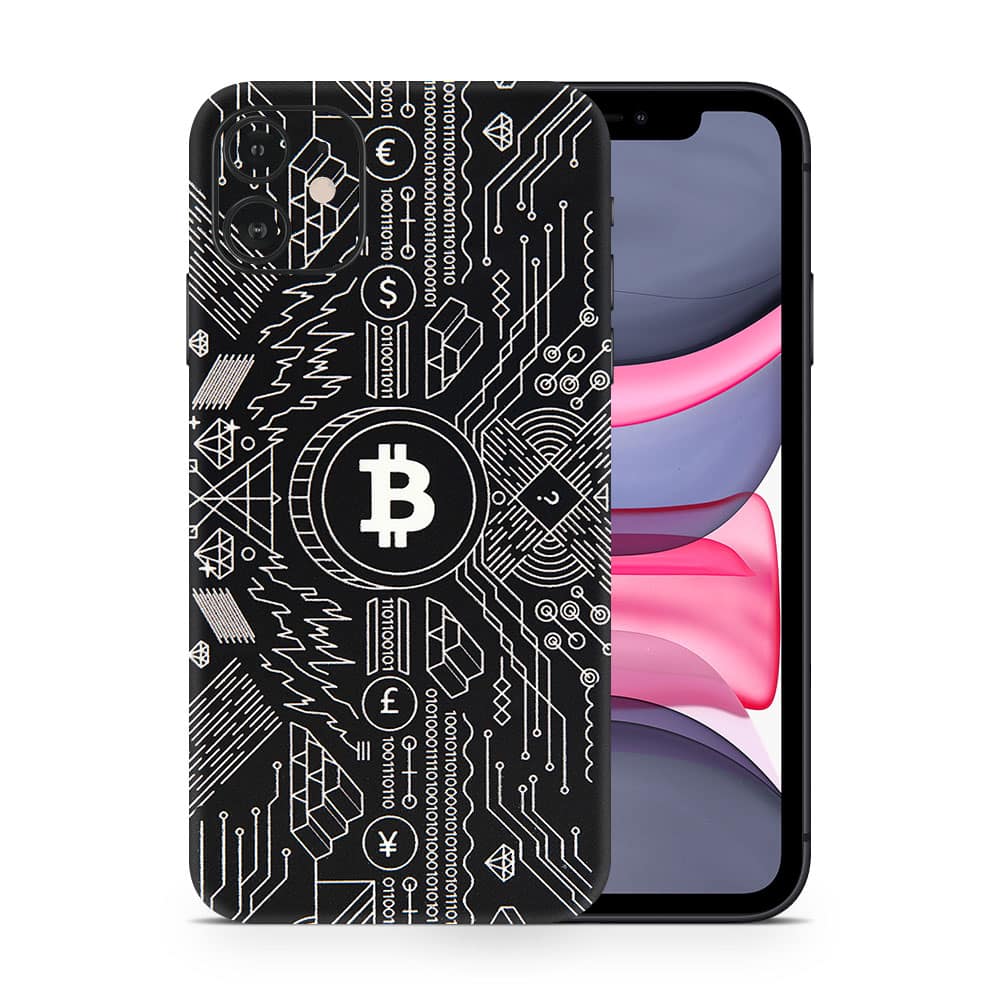 Iphone 11 bitcoin 3d skin wrapitskin