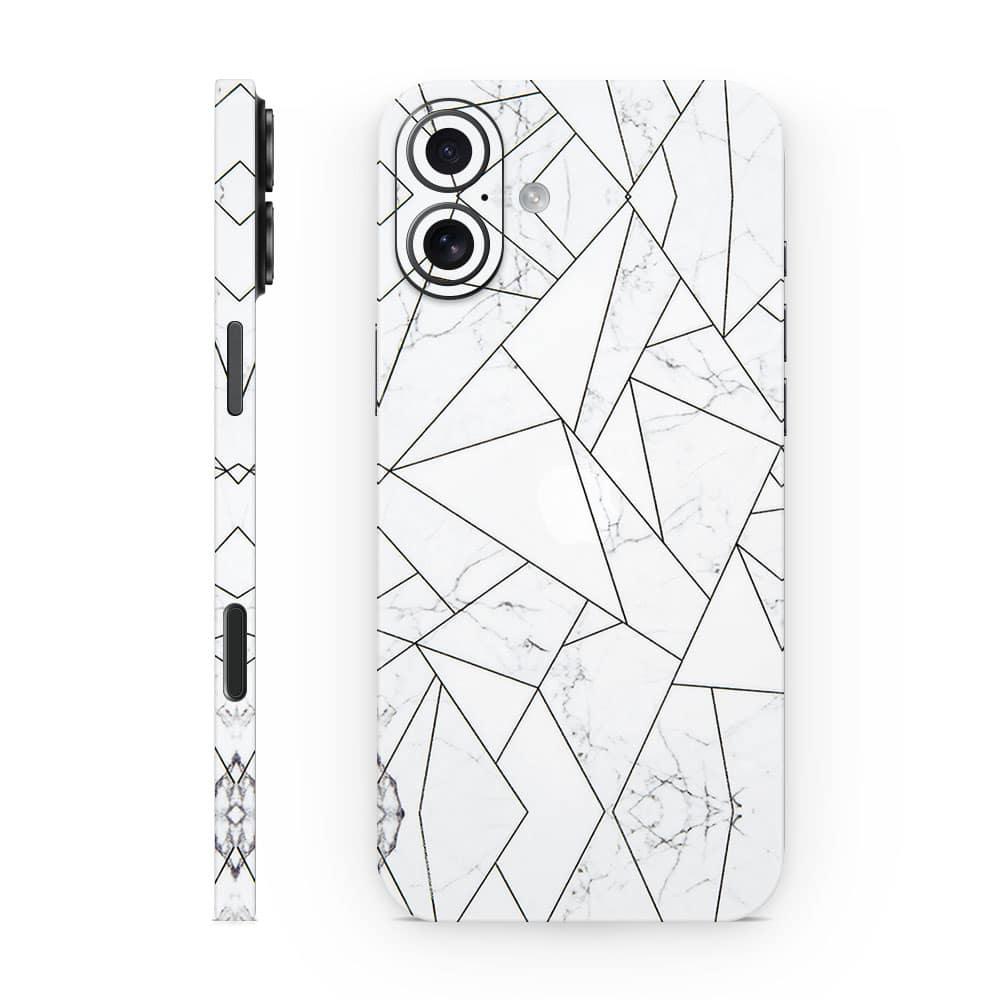 Iphone 16 plus marble grid 3d skin wrapitskin