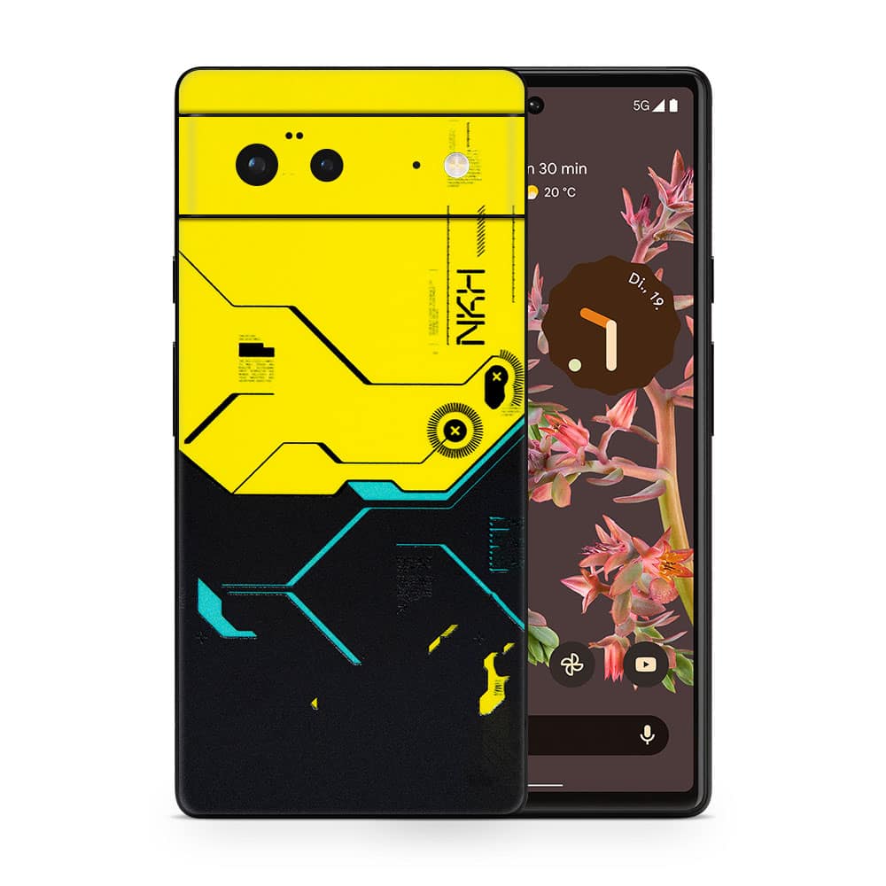 Pixel 6 cyberpunk city 3d skin wrapitskin
