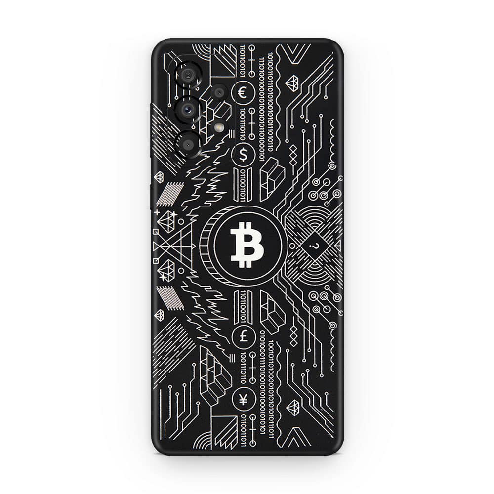 Galaxy a73 5g bitcoin 3d skin wrapitskin