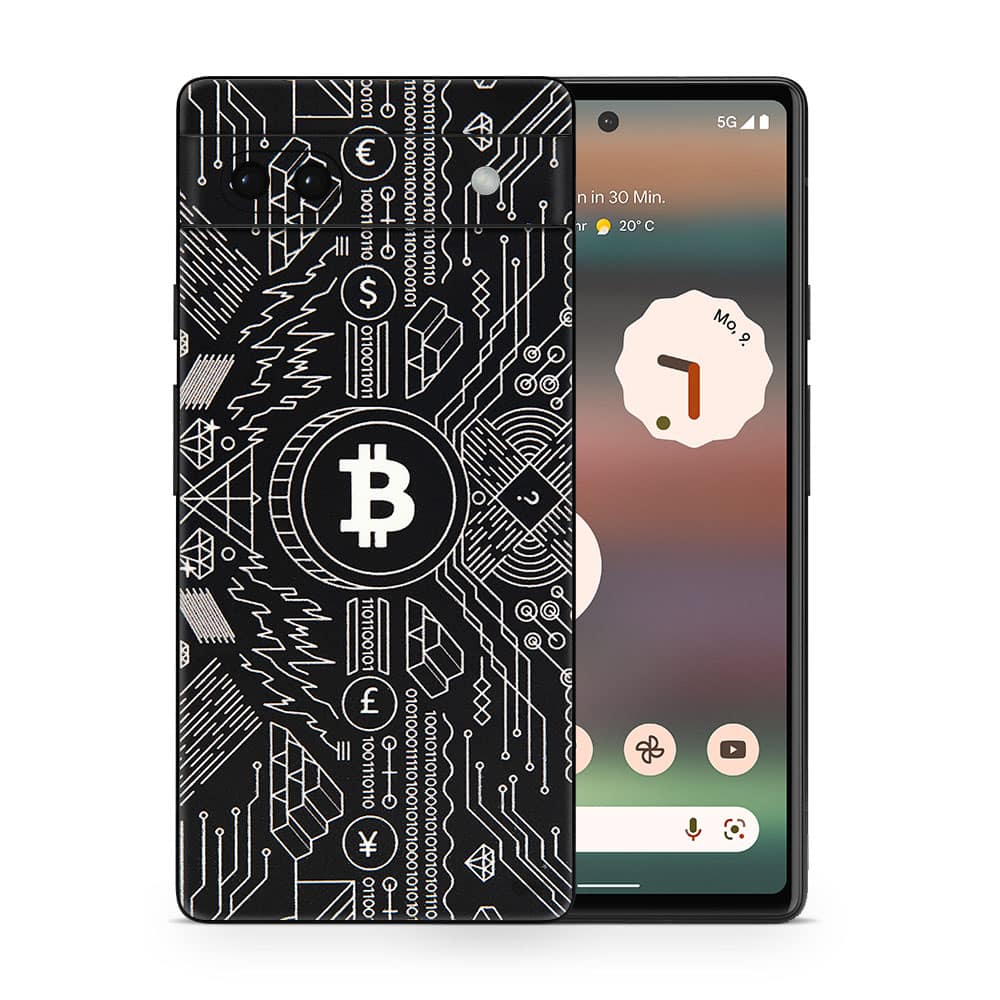 Pixel 6a bitcoin 3d skin wrapitskin