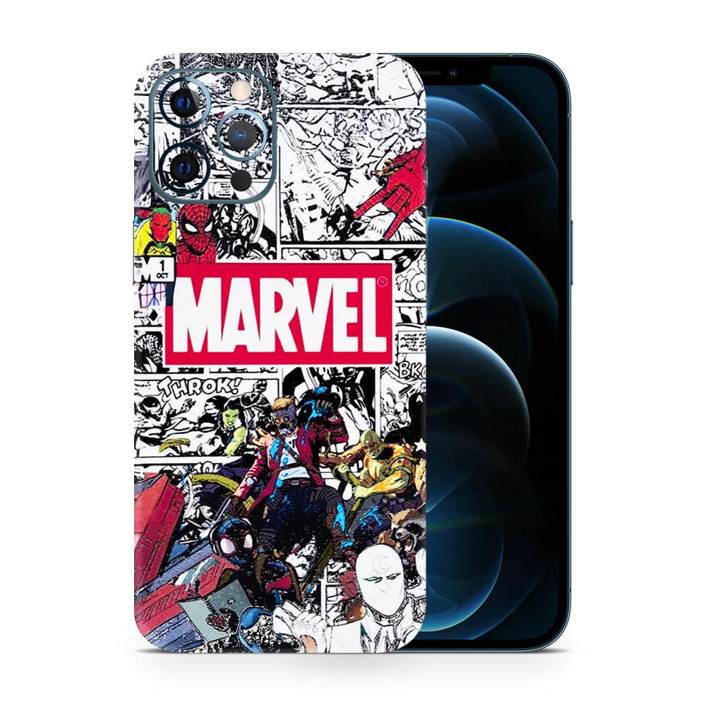 Iphone 12 pro max marvel universe 3d skin wrapitskin