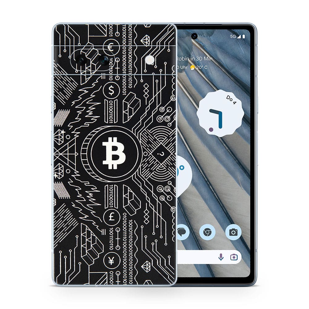 Pixel 7a bitcoin 3d skin wrapitskin