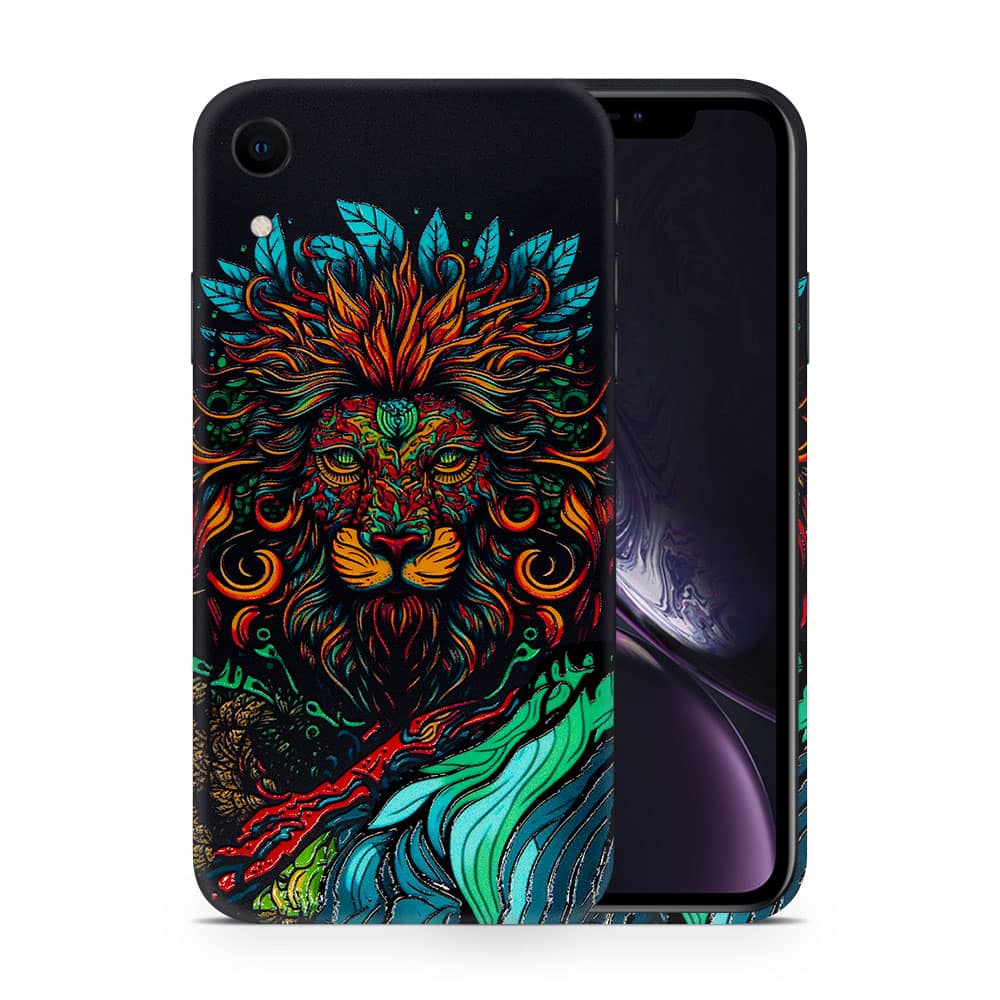 Iphone xr fierce lion 3d skin wrapitskin
