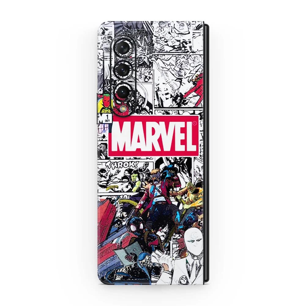 Galaxy z fold 3 marvel universe 3d skin | wrapitskin