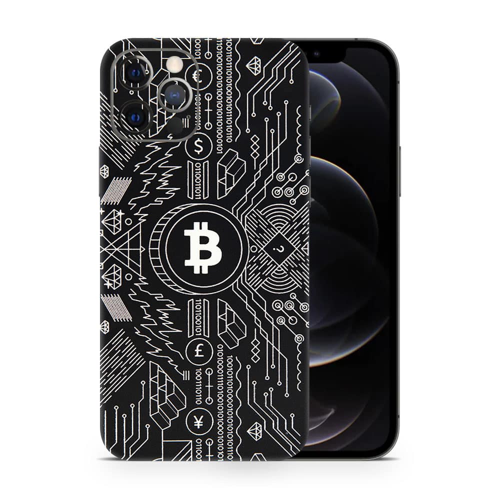 Iphone 12 pro bitcoin 3d skin wrapitskin