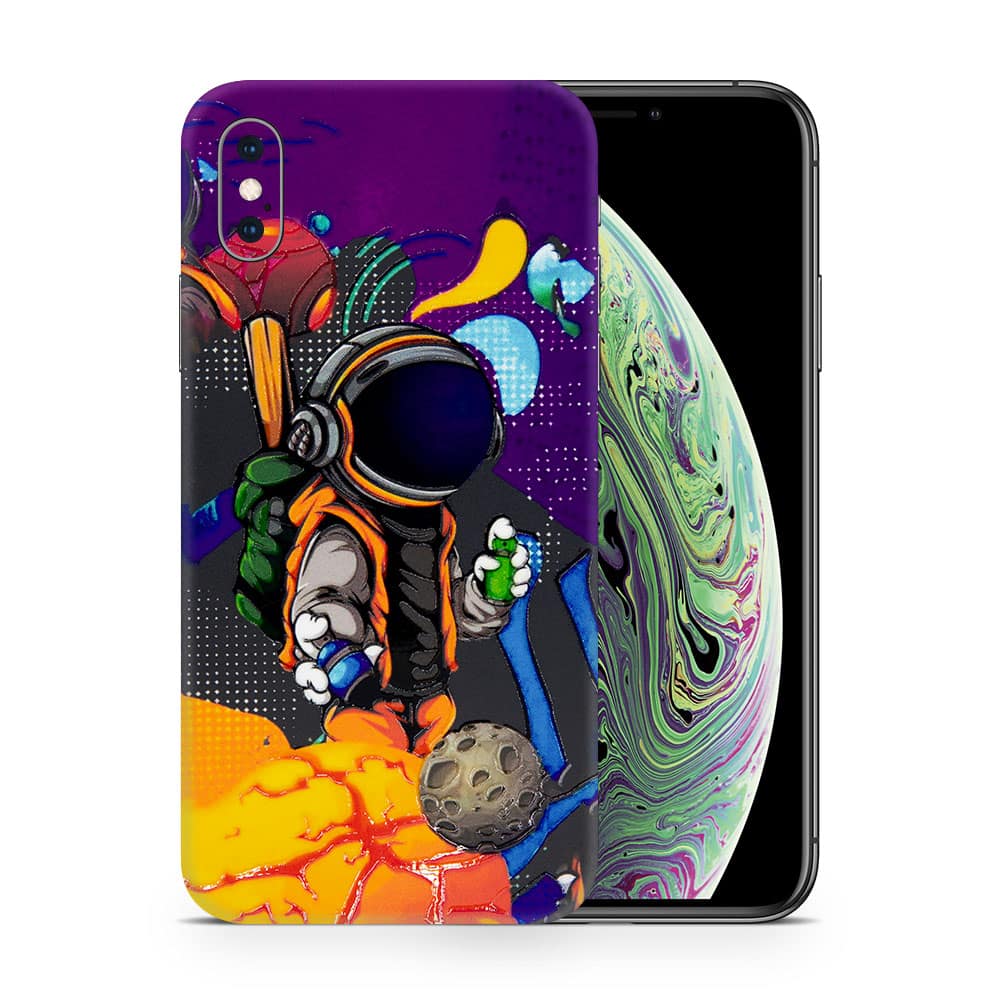 Iphone xs max space doodler 3d skin wrapitskin