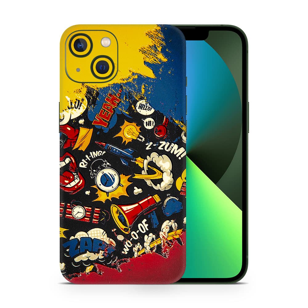 Iphone 13 mini pop art 3d skin wrapitskin
