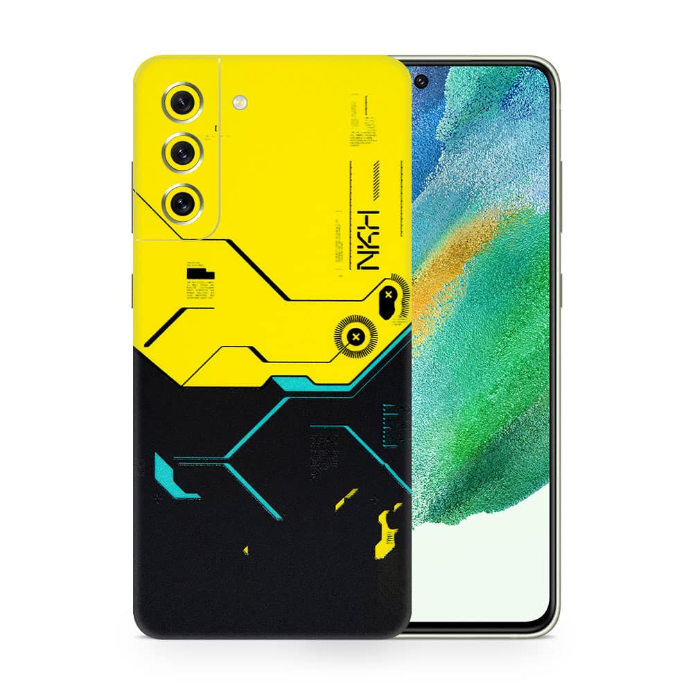 Galaxy s21 fe cyberpunk city 3d skin wrapitskin