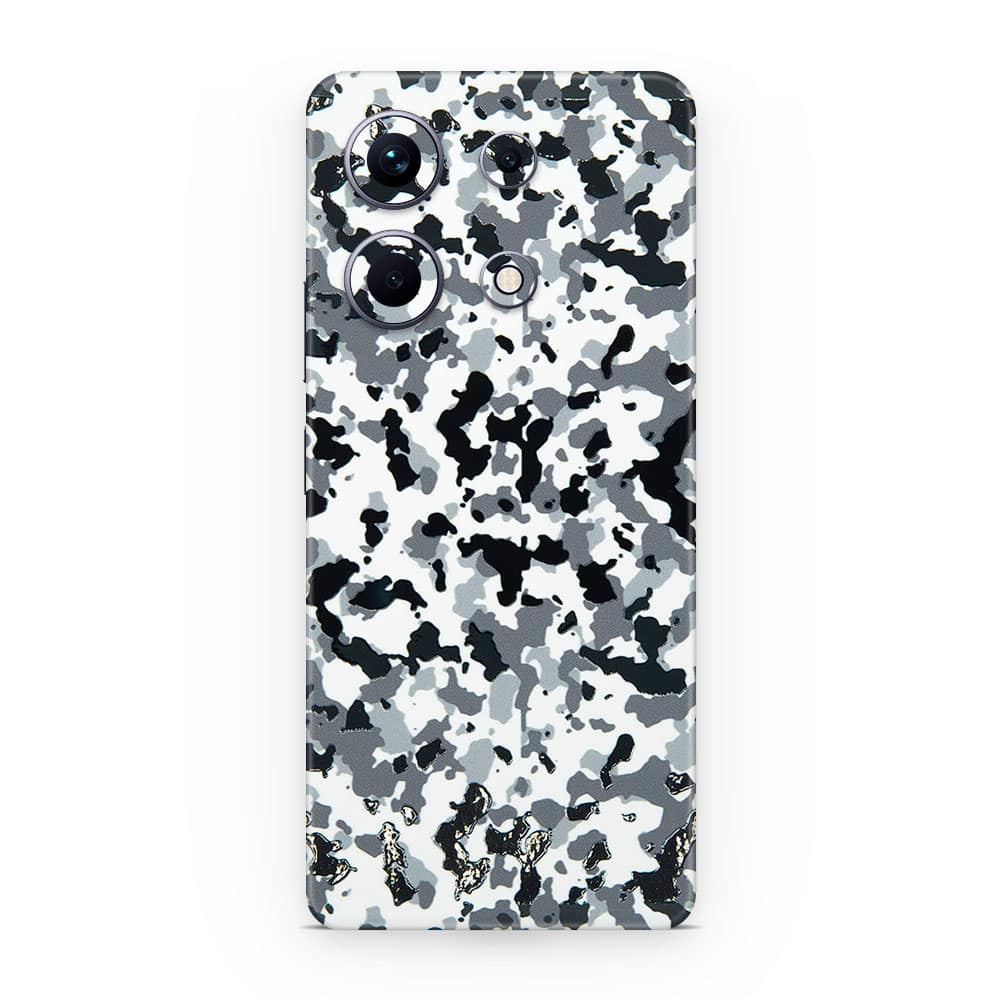 Infinix note 30 snow camo 3d skin wrapitskin