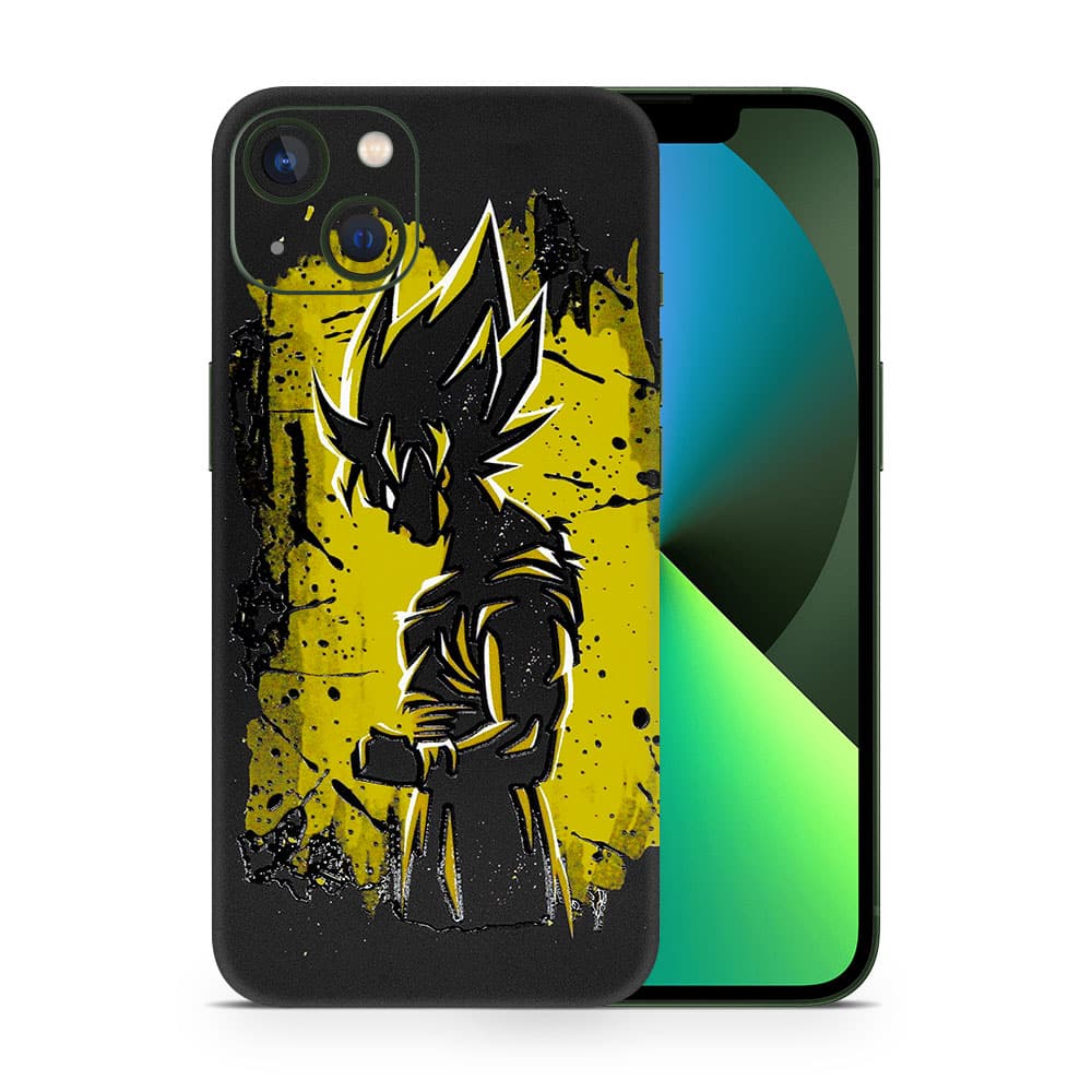 Iphone 13 mini goku spirit 3d skin wrapitskin