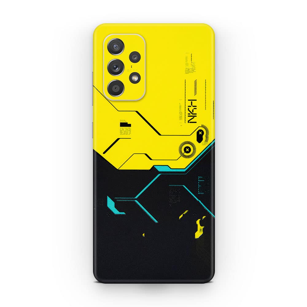 Galaxy a52 cyberpunk city 3d skin wrapitskin