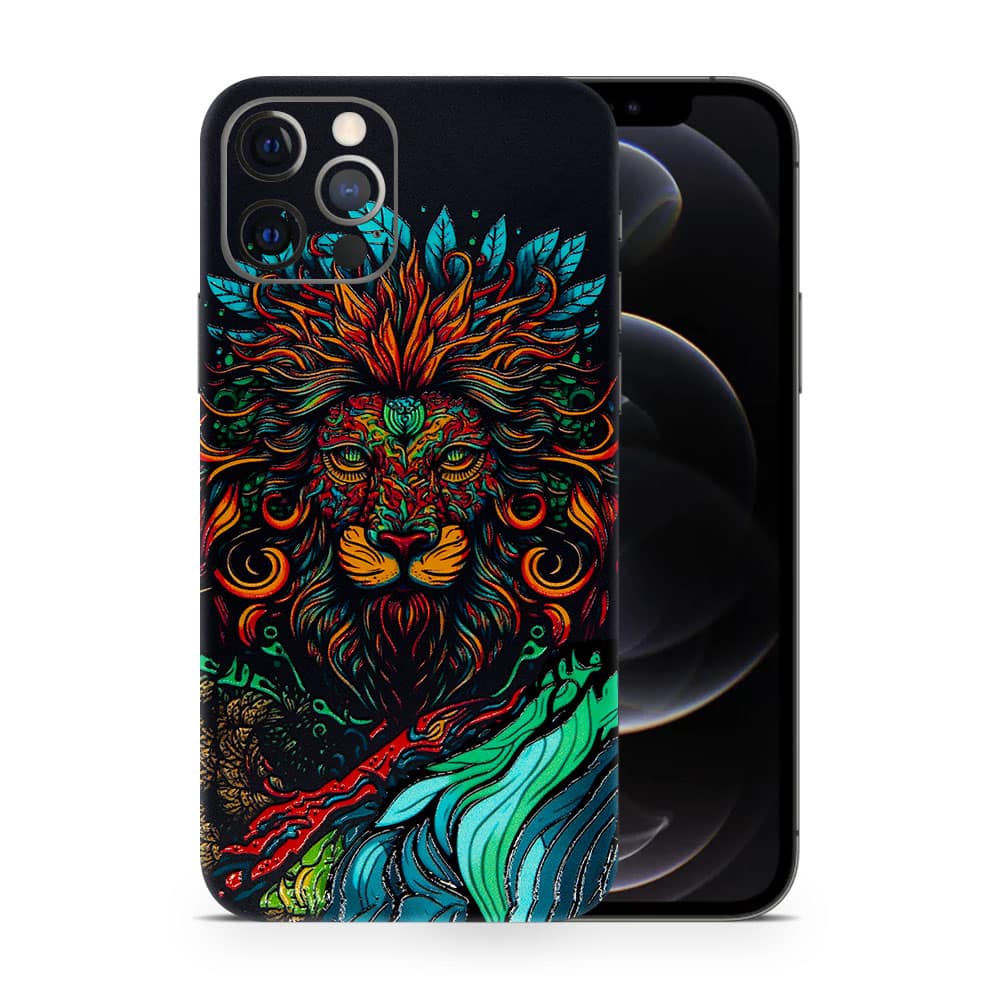 Iphone 12 pro fierce lion 3d skin wrapitskin