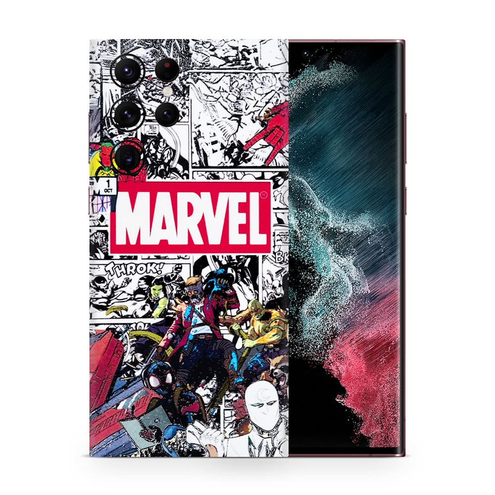 Galaxy s22 ultra marvel universe 3d skin wrapitskin