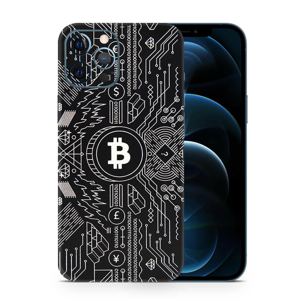 Iphone 12 pro max bitcoin 3d skin wrapitskin
