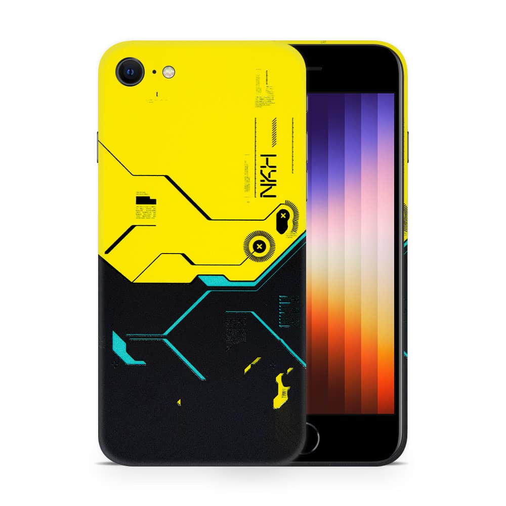 Iphone se 2020 cyberpunk city 3d skin wrapitskin