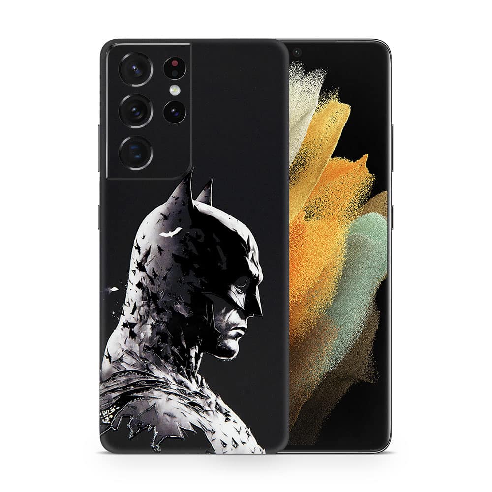 Galaxy s21 ultra dark knight 3d skin wrapitskin