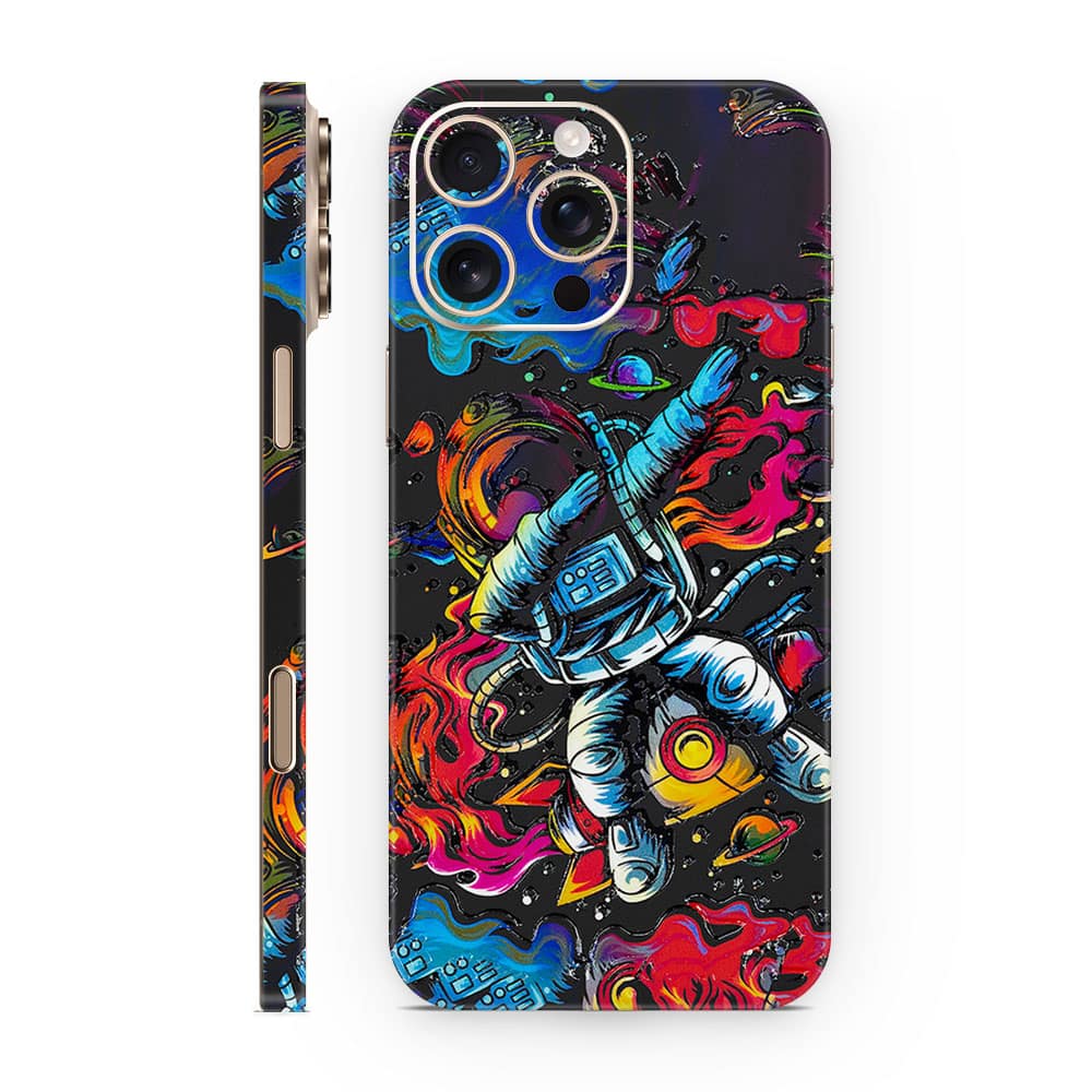 Iphone 16 pro max trippy astronaut 3d skin wrapitskin